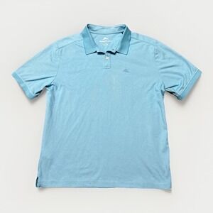 Tommy Bahama Polo Shirt Mens Large Blue Short Sleeve Casual Outdoor